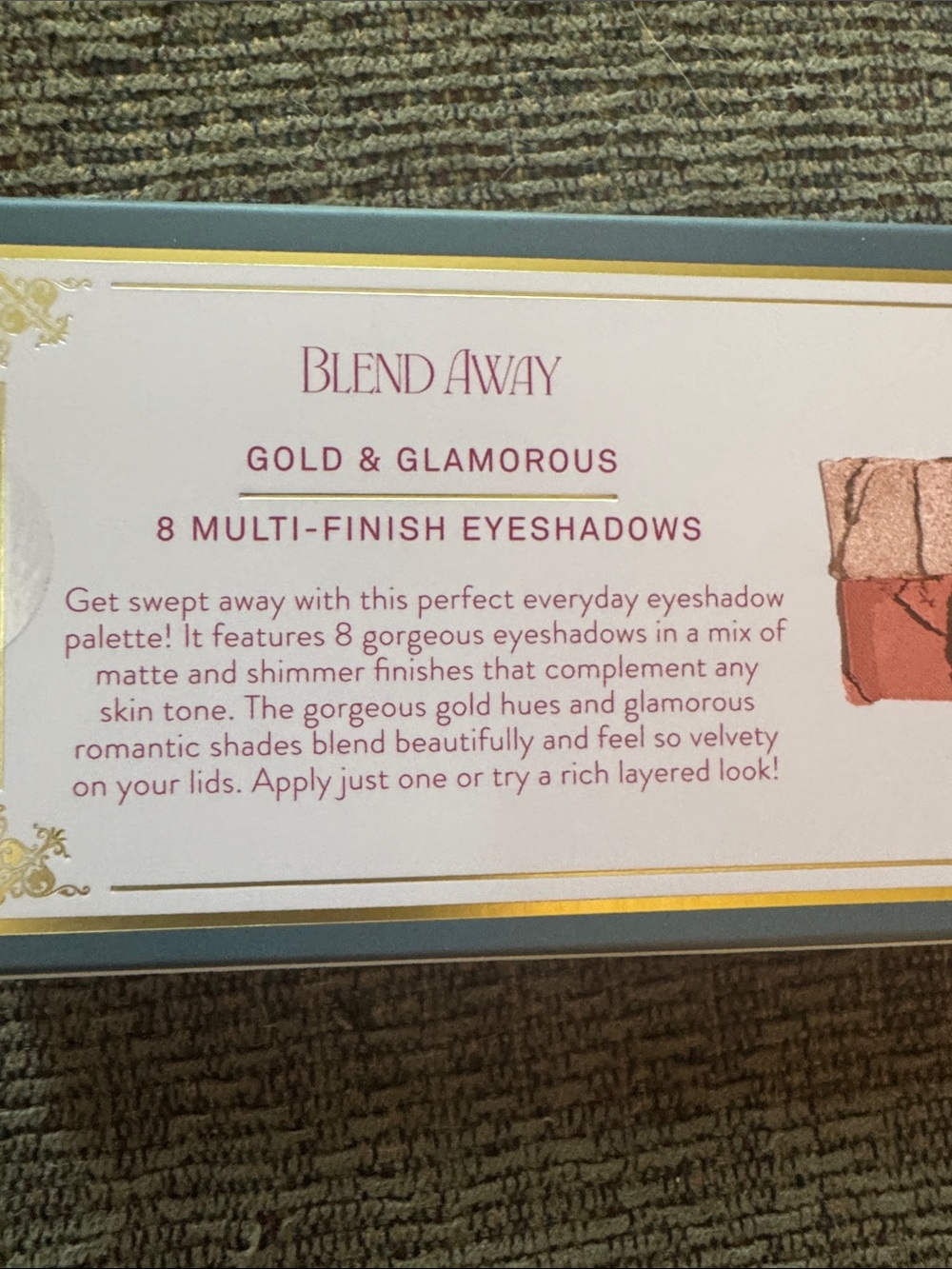 Laura Geller Gold and Glamorous Blend Away Eyeshadows Palette New/Unused - Picture 3 of 5